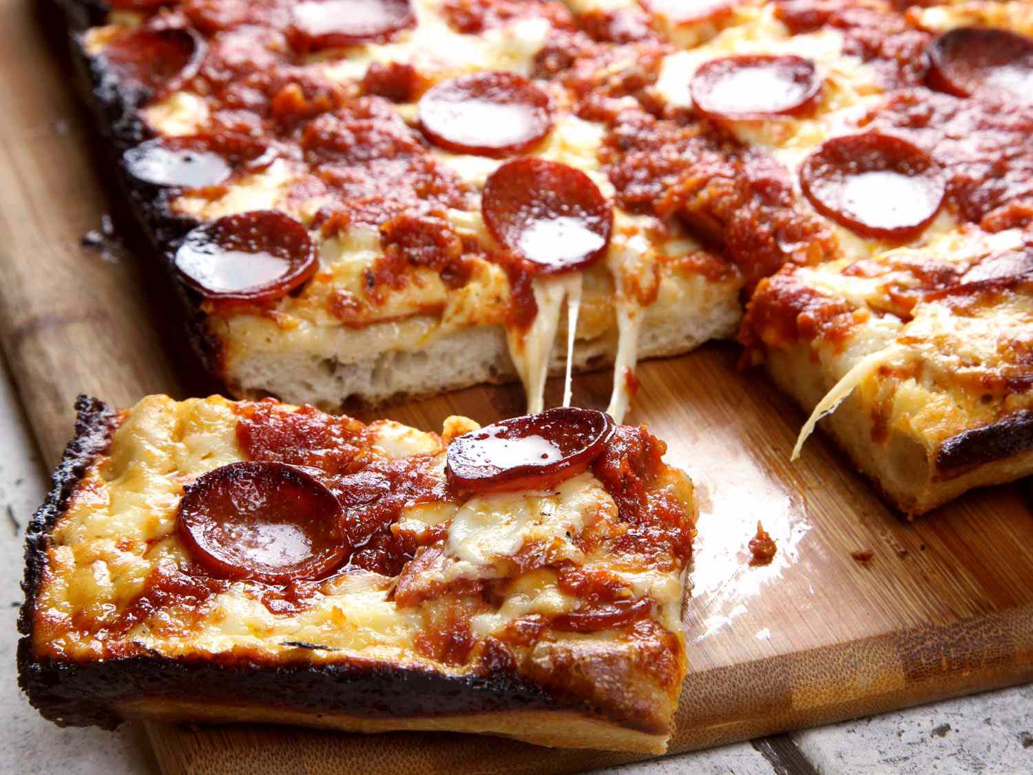 Detroit-style pizza